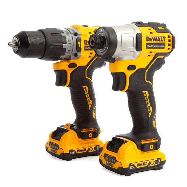 Ensemble Dewalt perceuse visseuse à percussion DCD706 et visseuse à