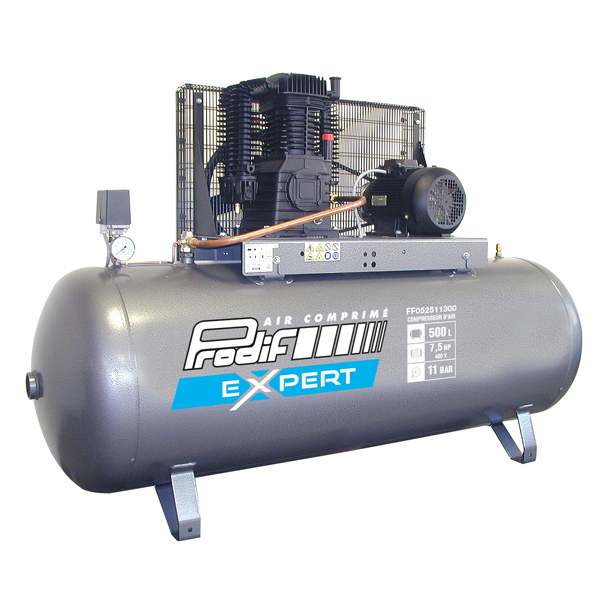 Compresseur Air Prodif Powair 500 L Moteur 7 5 Cv Tension 400 V Fonte