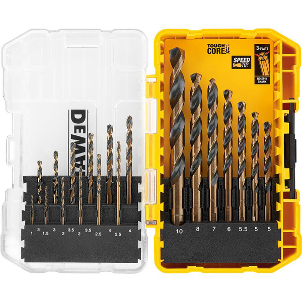 Coffret de 19 forets à métaux HSS G Dewalt DT70728 QZ