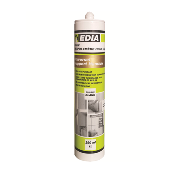 Mastic Colle Ms Polym Re High Tack Edia Support Humide Ml Blanc