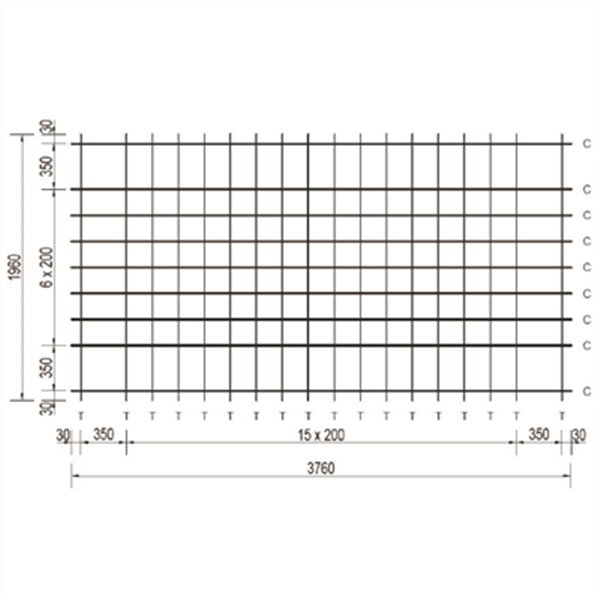 Treillis Soud Parasismique Ob Obra Acier B A X M Maille X Cm