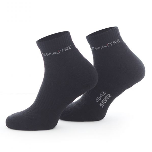 Chaussette socquette noire souple en coton Lemaitre Taille 43 45