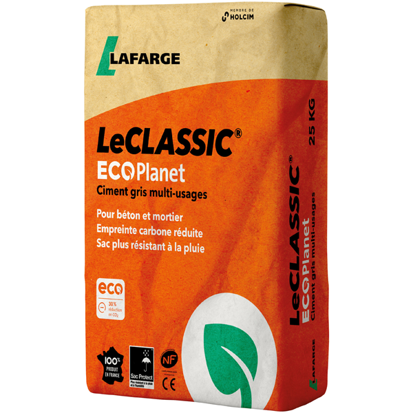 Ciment Le Classic ECOPlanet 32,5R CE NF - Lafarge - En Sac Protect De 25 KG